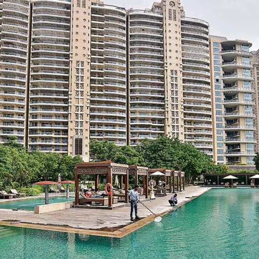 Clubhouse pool deck at DLF Magnolias 2