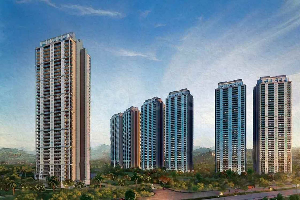 DLF Privana North tower cluster, exterior view