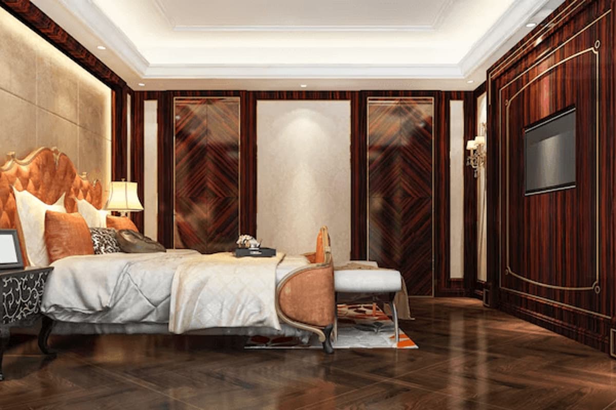 Representational residence bedroom interior, DLF Privana North