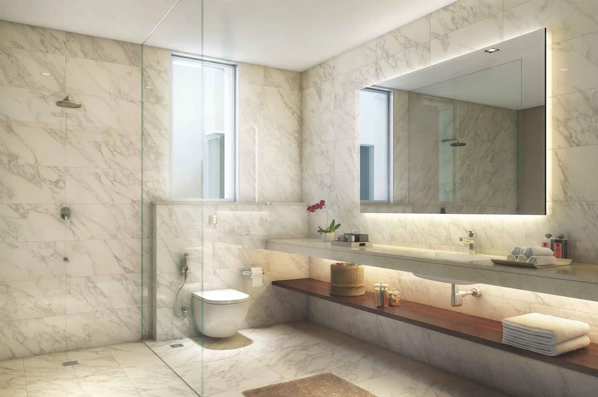 Representational interior, 3 BHK + SQ at Conscient Hines Elevate 3.0