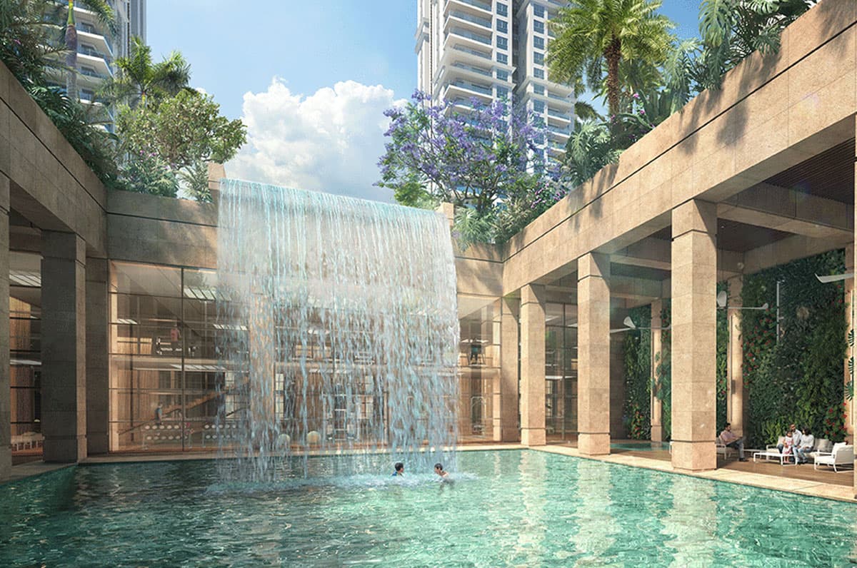 Landscaped open views at Conscient Hines Elevate 3.0