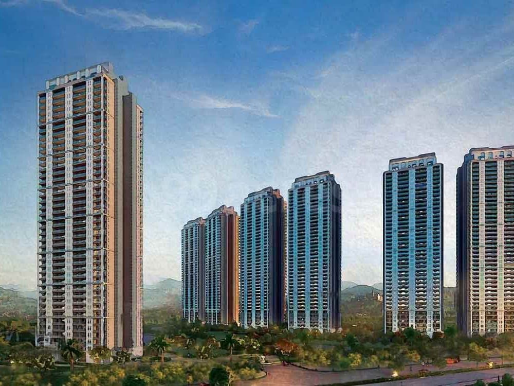 DLF Privana North tower cluster exterior