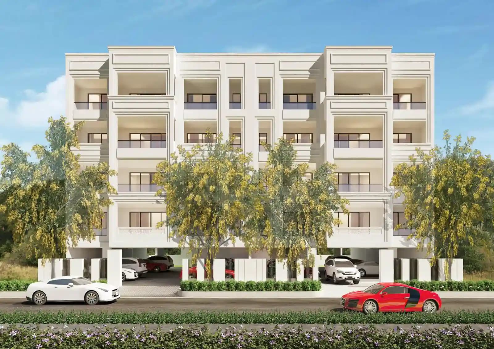 DLF The Grove independent-floor building facade